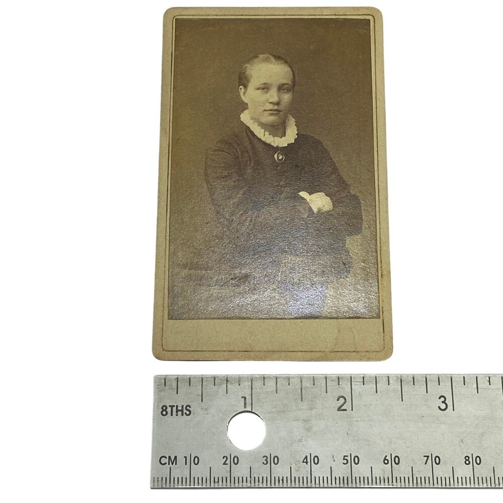 Antique Victorian Era Photograph Women 1870s CDV Photographer M. Selmer Bergen - Picture 8 of 8
